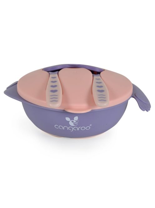 Cangaroo JELLY Tál szett villával, kanállal PINK