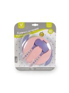 Cangaroo JELLY Tál szett villával, kanállal PINK