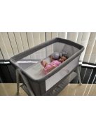 MONI Kalinihta újszülött babaágy önálló, 11 kg, 1 szint fehér láb bézs