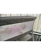 MONI Kalinihta újszülött babaágy önálló, 11 kg, 1 szint fehér láb bézs