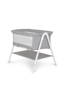   MONI Kalinihta újszülött babaágy önálló, 11 kg, 1 szint fehér láb szürke