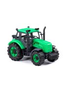 Polesie Toys  91222 lendkerekes, hátrahúzós traktor ZÖLD