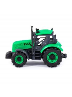 Polesie Toys  91222 lendkerekes, hátrahúzós traktor ZÖLD