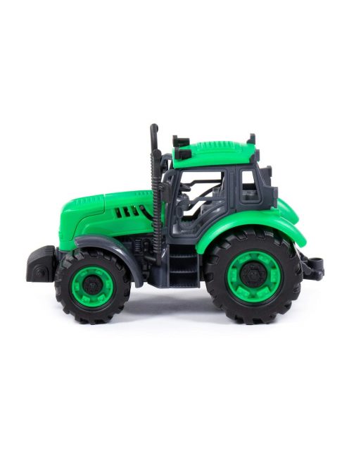 Polesie Toys  91222 lendkerekes, hátrahúzós traktor ZÖLD