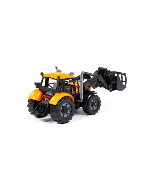 Polesie PROGRESS farm traktor 24 cm FEKETE/SÁRGA