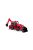 POLESIE 91857 kistraktor exkavátor+kanál 26cm PIROS