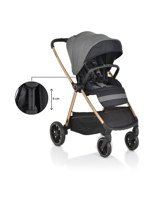 Cangaroo Hydra 2in1 babakocsi szürke