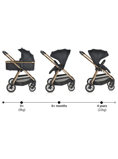 Cangaroo Hydra 2in1 babakocsi fekete