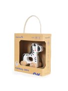 FAJÁTÉK húzható zebra FEHÉR