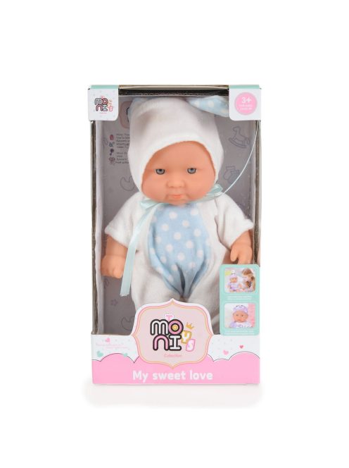 Moni Toys Baba 20 cm 6126 fehér/kék