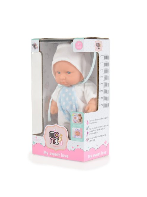 Moni Toys Baba 20 cm 6126 fehér/kék