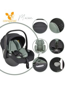 Cangaroo Macan/Hydra autós hordozó i-size zöld