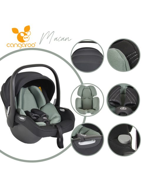 Cangaroo Macan/Hydra autós hordozó i-size zöld