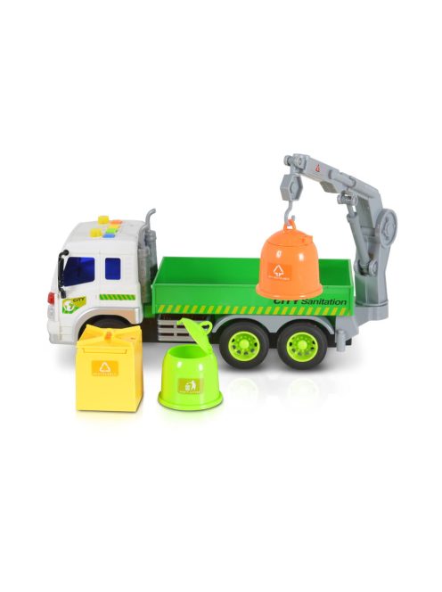 Moni Toys Kisautó szelektív kukákkal 1:16 színes