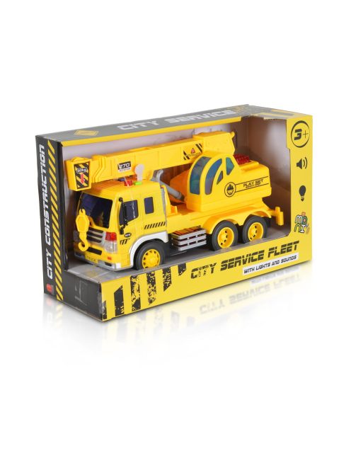 KISAUTÓ darus teherkocsi CITY 1:16 SÁRGA