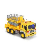 Moni Toys Kisautó emelődarus teherkocsi 1:16 sárga