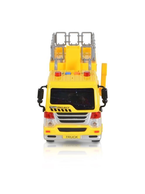 Moni Toys Kisautó emelődarus teherkocsi 1:16 sárga