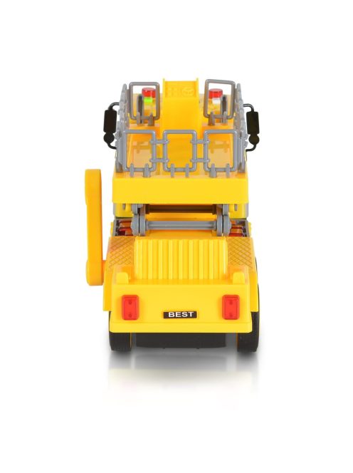Moni Toys Kisautó emelődarus teherkocsi 1:16 sárga