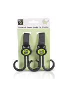 HOOKS akasztó, univerzális 2db FEKETE