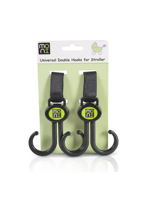 HOOKS akasztó, univerzális 2db FEKETE