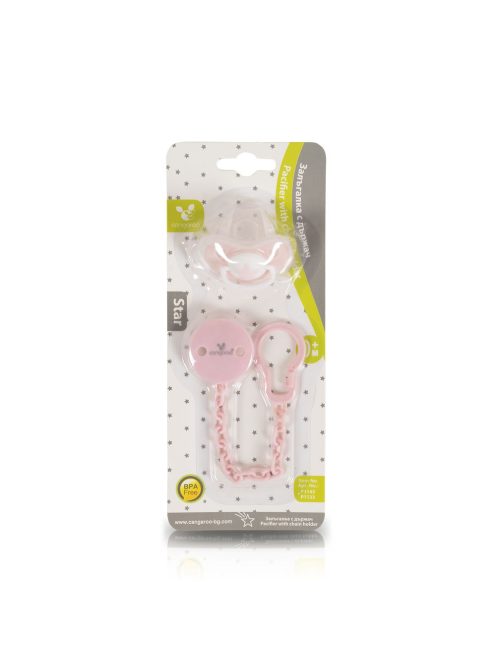 STAR cumi -játszócumi és cumilánc PINK