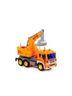 Polesie Toys  exkavátoros teherautó City SÁRGA