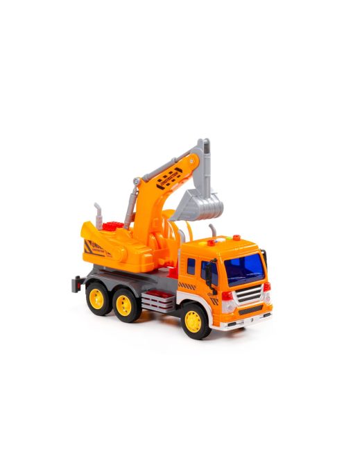 Polesie Toys  exkavátoros teherautó City SÁRGA
