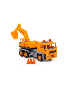 Polesie EXCAVATOR 2in1 teherautó és homlokrakodó NARANCS
