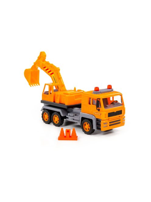 Polesie EXCAVATOR 2in1 teherautó és homlokrakodó NARANCS
