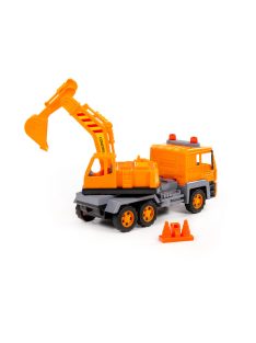 Polesie EXCAVATOR 2in1 teherautó és homlokrakodó NARANCS