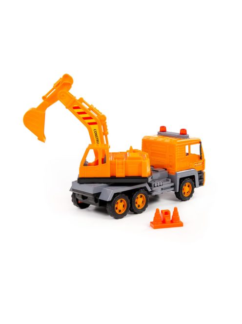 Polesie EXCAVATOR 2in1 teherautó és homlokrakodó NARANCS