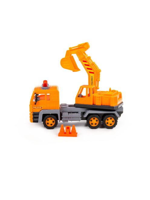 Polesie EXCAVATOR 2in1 teherautó és homlokrakodó NARANCS