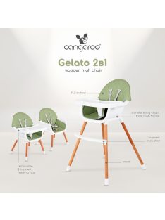 GELATO fa etetőszék 2in1 MENTA