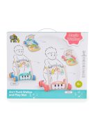 MONI MUSIC WALKER 2in1 járássegítő+játszószőnyeg KÉK