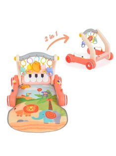 MONI MUSIC WALKER 2in1 járássegítő+játszószőnyeg PINK