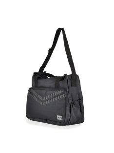 STELLA kismama táska 5dbos szett, pelenkázólappal FEKETE