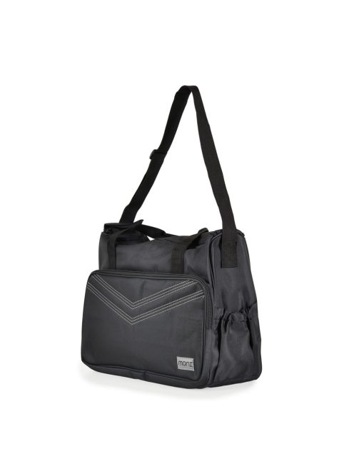 STELLA kismama táska 5dbos szett, pelenkázólappal FEKETE