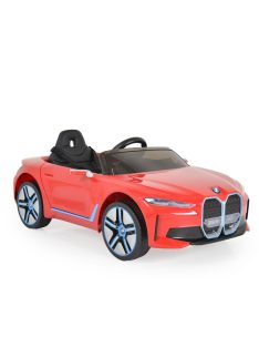 BO BMW i4 elektromos kisautó 2motor, 115cm, 30kg-ig PIROS