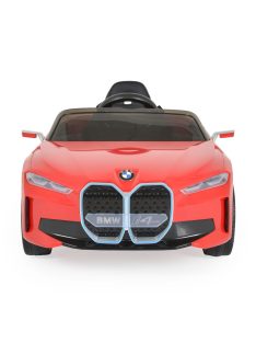 BO BMW i4 elektromos kisautó 2motor, 115cm, 30kg-ig PIROS