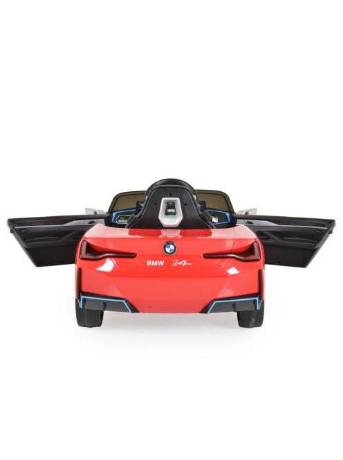 BO BMW i4 elektromos kisautó 2motor, 115cm, 30kg-ig PIROS