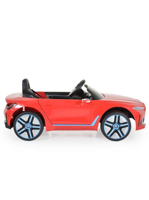 BO BMW i4 elektromos kisautó 2motor, 115cm, 30kg-ig PIROS