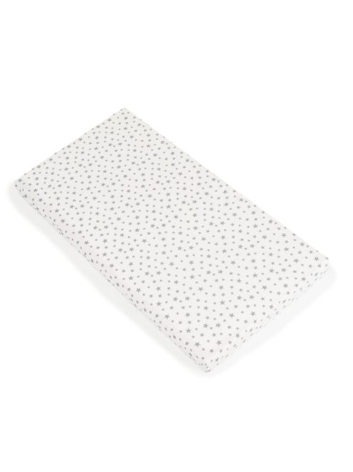 CLASSICO szivacsmatrac 9cm 120x60cm textil huzat FEHÉR csillagos