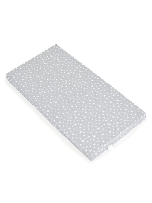 CLASSICO szivacsmatrac 9cm 120x60cm textil huzat SZÜRKE csillagos