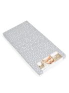 CLASSICO szivacsmatrac 9cm 120x60cm textil huzat SZÜRKE csillagos