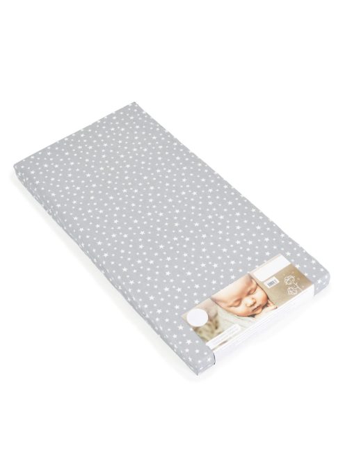 CLASSICO szivacsmatrac 9cm 120x60cm textil huzat SZÜRKE csillagos