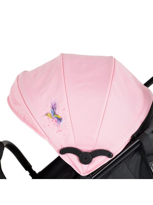 MONI Colibri babakocsi lapra elöl szimpla kerék pink