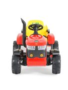 MONI BO Rancher elektromos traktor utánfutóval piros/sárga