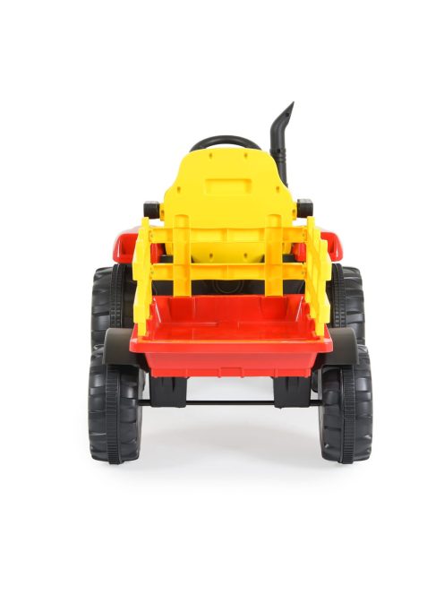 MONI BO Rancher elektromos traktor utánfutóval piros/sárga