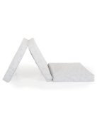 MIRAGE összecsukható 6cm szivacsmatrac textil huzat 120x60cm SZÜRKE