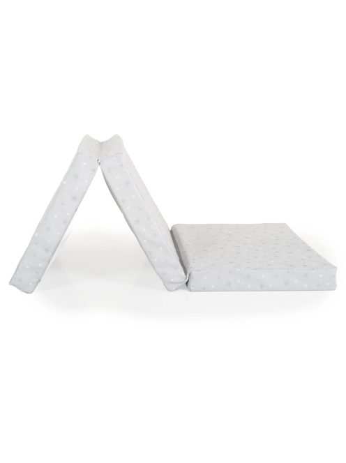 MIRAGE összecsukható 6cm szivacsmatrac textil huzat 120x60cm SZÜRKE